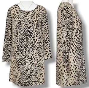 J. CREW | CHEETAH SPOTTED SHEATH DRESS
